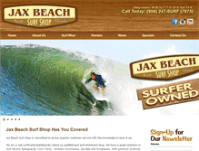Tablet Screenshot of jaxbeachsurfshop.com
